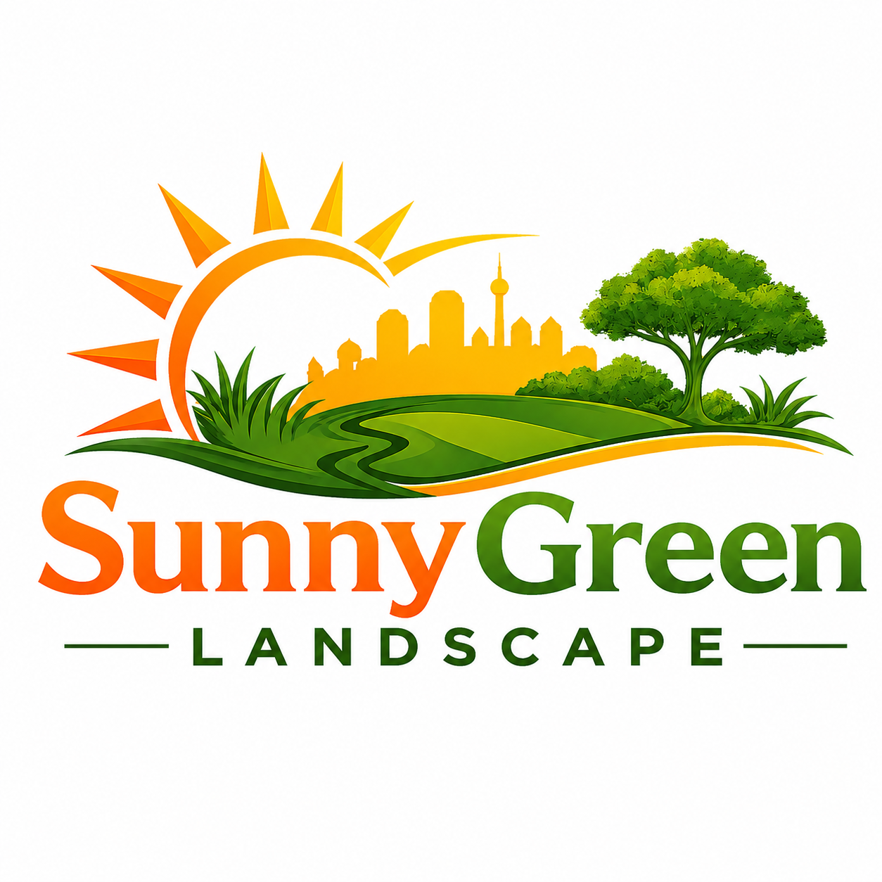 Sunny Green Landscape